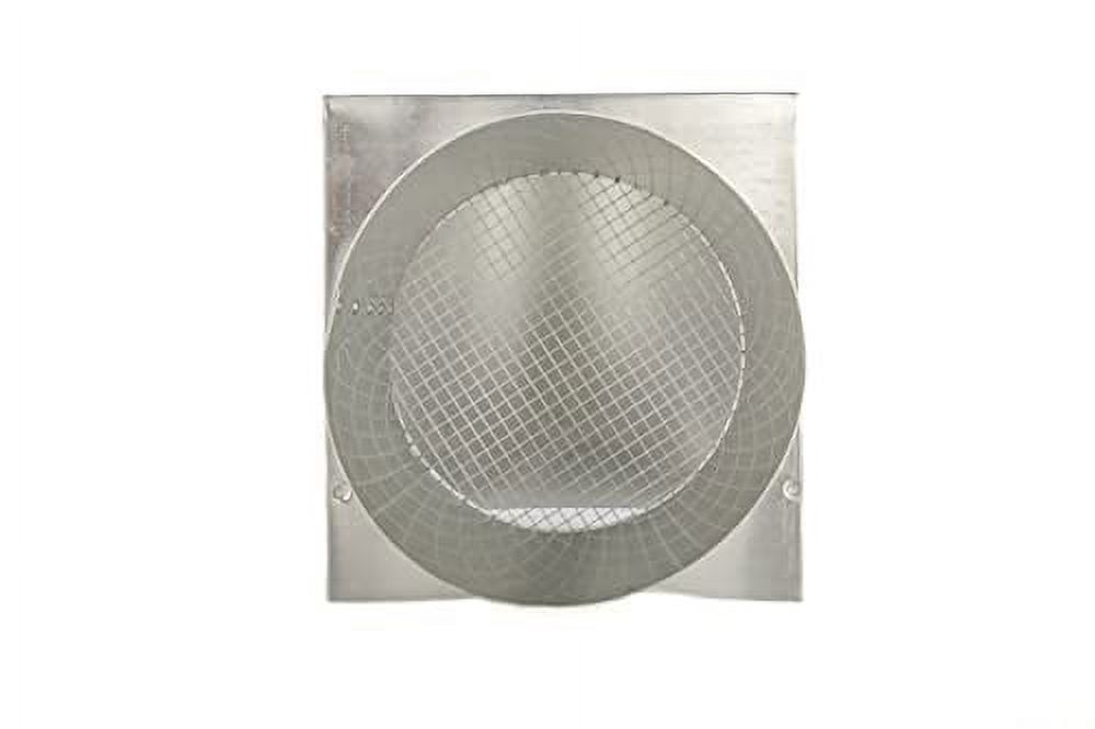 FAMCO Galvanized Steel Hooded Wall Vent with Screen, Used for Air