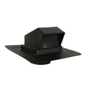RDP 4 Plastic Roof Vent w/Stem For Kitchen & Bathroom Exhaust Black