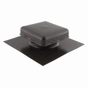 RDP Black Square Pan Style Roof Vent 38 sq. in. NFA