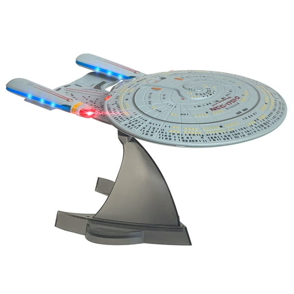 FAMETEK Star Trek U.S.S. Enterprise 1701-D – Enterprise Replica Bluetooth Speaker, Engine Noise Sleep Machine, Night Light with Sound Effects