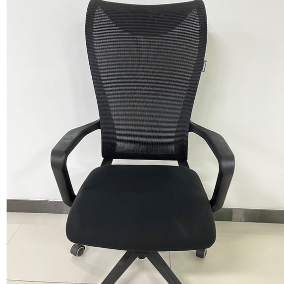 FAMIDOLE office chair conforms to ergonomics, with a mesh chair with lumbar backrest support armrests, adjustable height administrative rolling rotating computer chair
