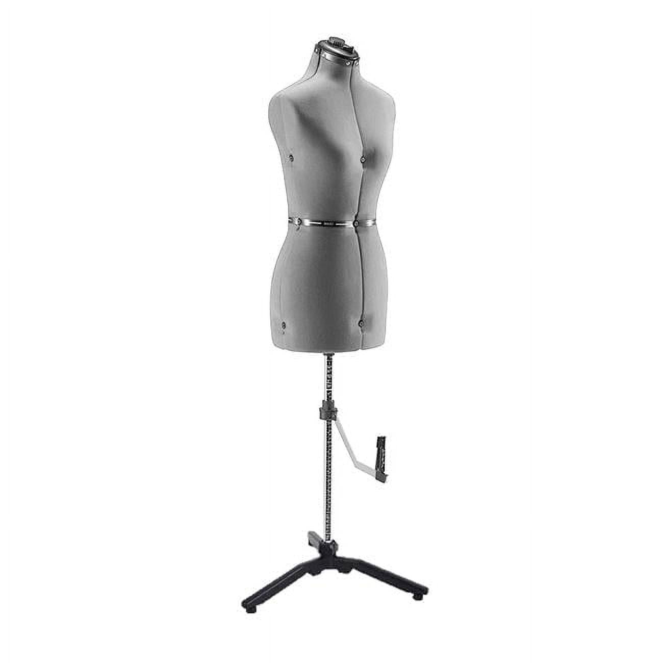 FAMILY DRESSFORM FN-P Family Petite Adjustable Mannequin Dress Form Grey