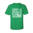 thumbnail image 1 of FAMILY FAITH FRIENDS FLAG Adult Short Sleeve T-shirt, 1 of 4