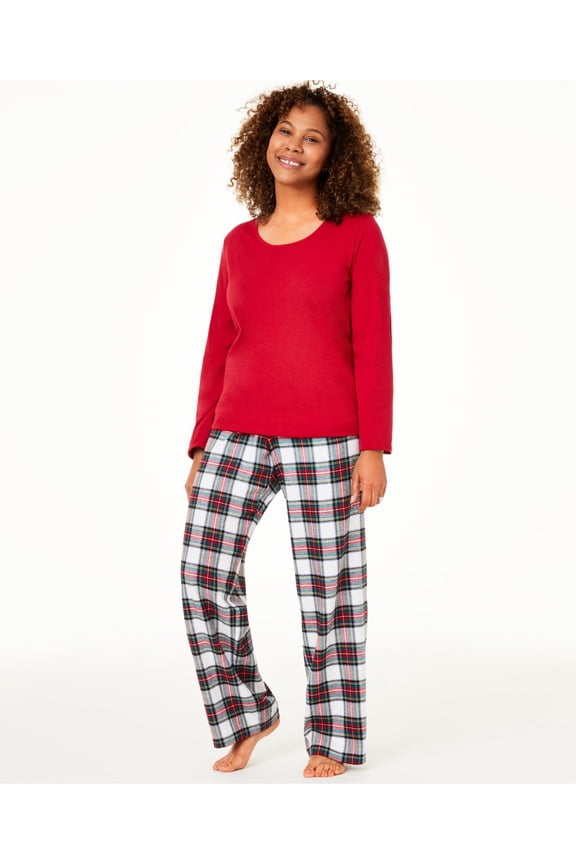 Intimates Red Plaid Pajamas M
