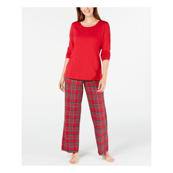 FAMILY PJs Intimates Red Plaid Sleepwear Pajamas XS