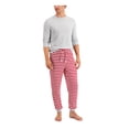 thumbnail image 1 of FAMILY PJs Sets Red Thermal Elastic Band Solid Long Sleeve Crew Neck Lounge Everyday  Size L, 1 of 1