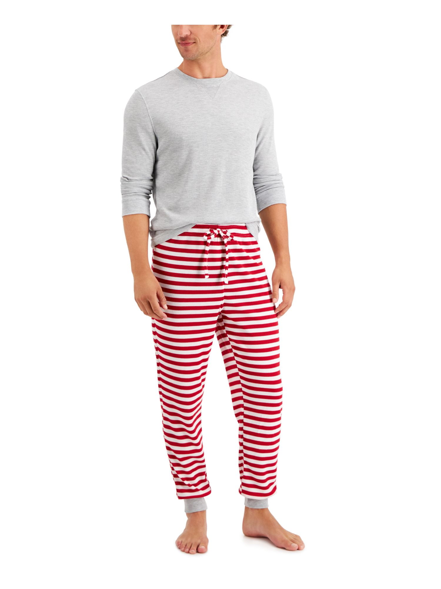 U.S. Polo Assn. Men's Thermal Pajama Set - Waffle Knit Top