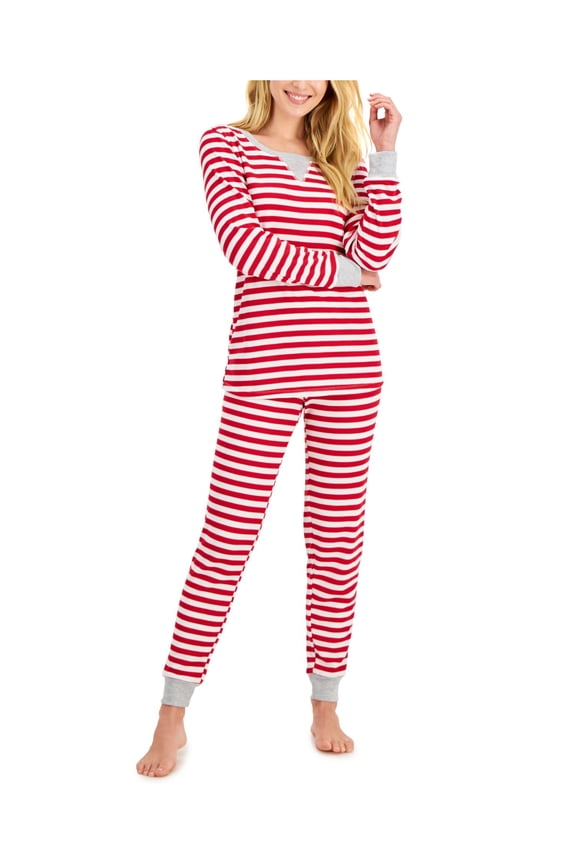 Sets White Ribbed Striped Long Sleeve Crew Neck T-Shirt Cuffed Everyday Size XXL