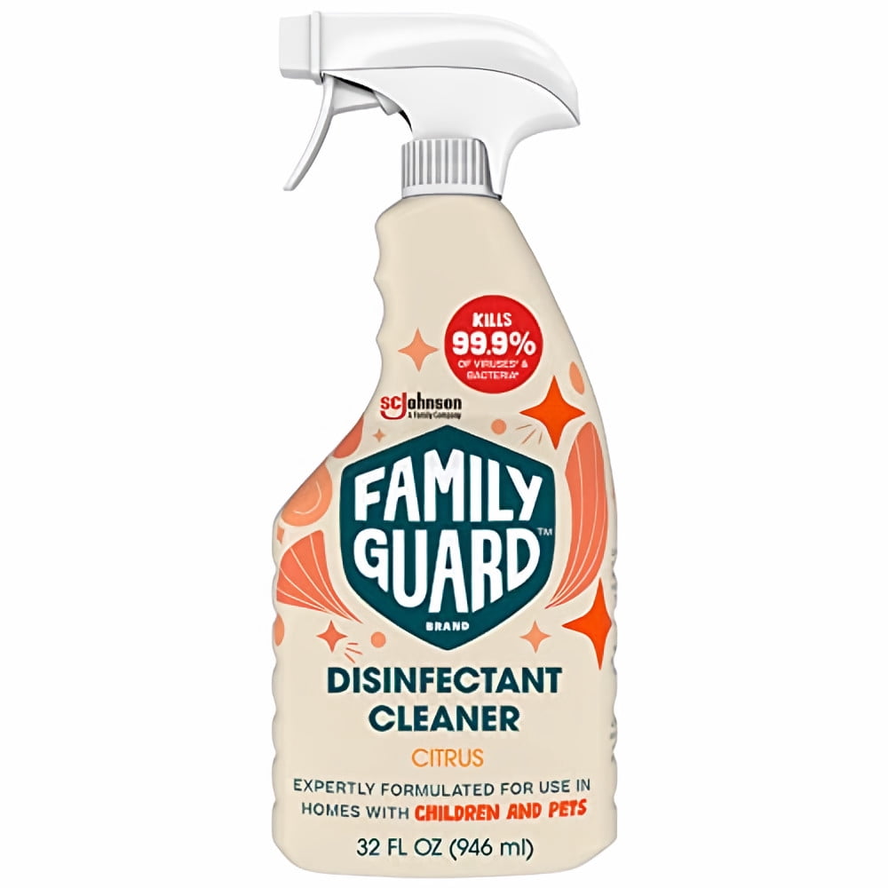 Family Guard Citrus Disinfectant Cleaner 32 oz (Pack of 8) - Walmart.com