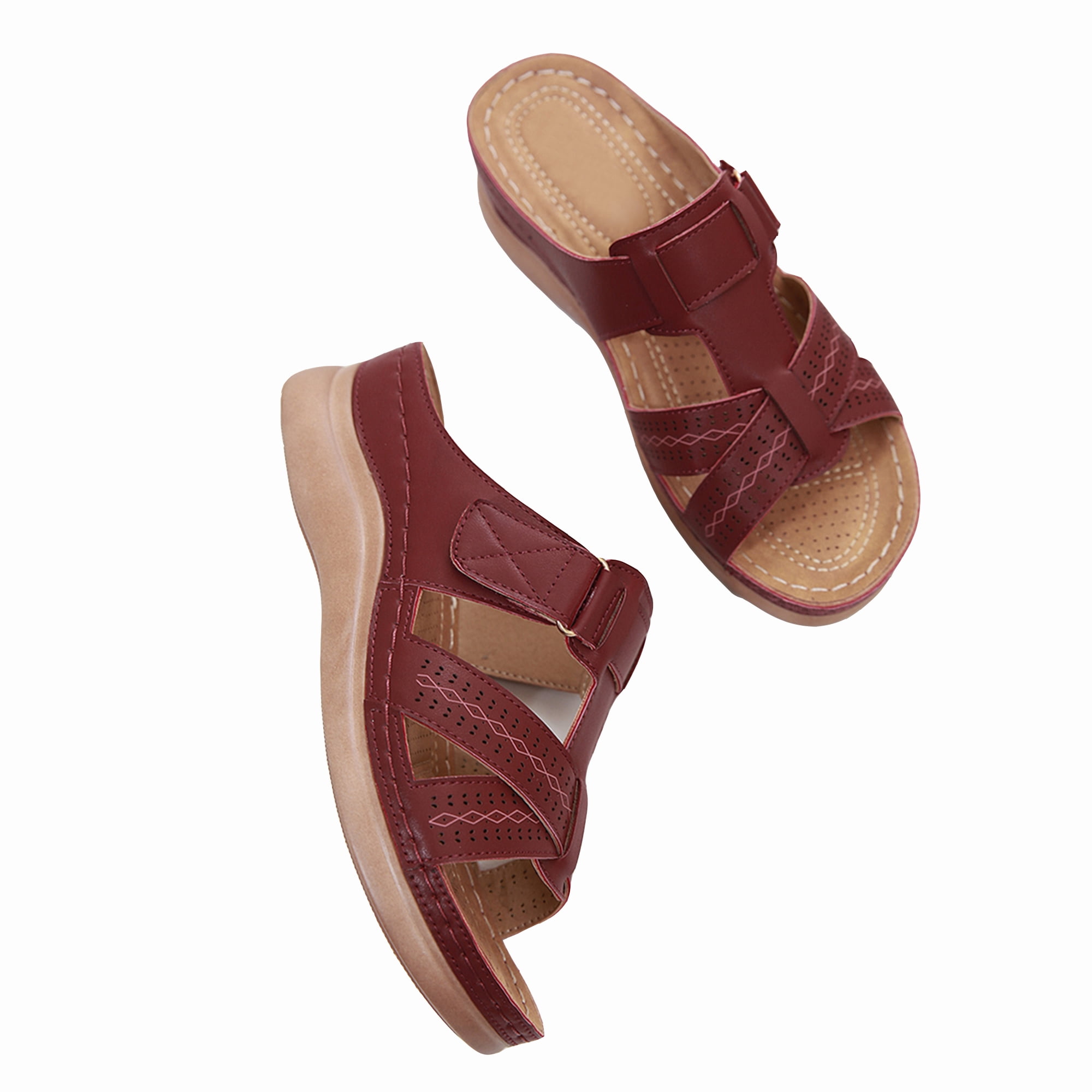 Casual comfort wedge sandals clearance
