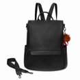 thumbnail image 1 of FAMITION Women Backpack Purse Leather Anti-theft Casual Shoulder Bag Fashion Ladies Satchel Bags, 1 of 6