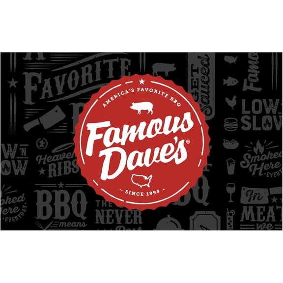 FAMOUS DAVES VGC eGift Card [Email Delivery]