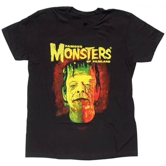 FAMOUS MONSTERS FRANKENSTEIN T-shirt Cotton Unisex Tee All Size S-4XL