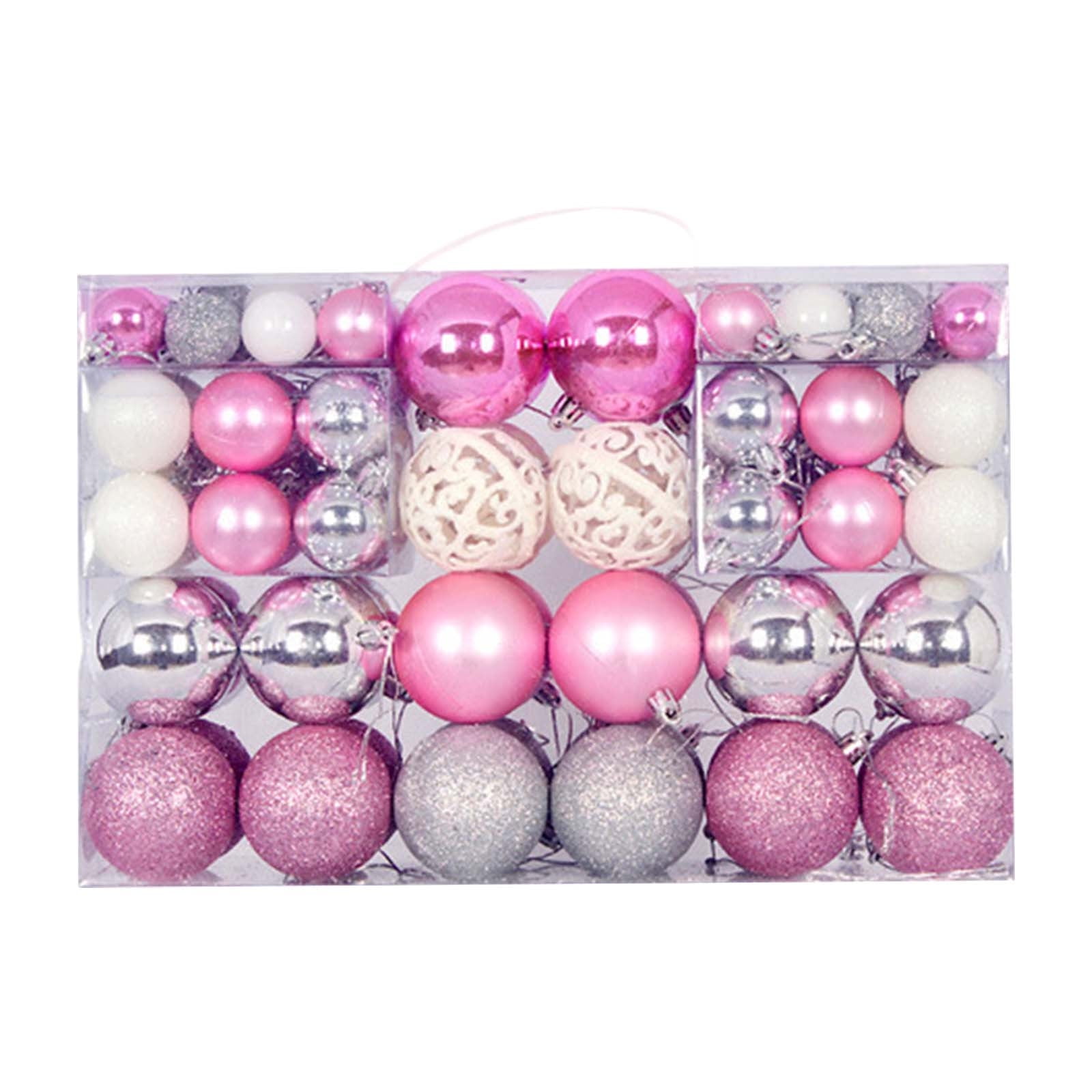 FAMTKT 100pcs Christmas Ball Ornaments Christmas Balls Red Green Gold