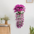 thumbnail image 1 of FAMTKT 1PC Artificial Flowers Vines, Artificial Chlorophytum Bouquet Artificial Hanging Flowers Fake Plants Fence Hanging Garland for Wedding Arch Garden Background Decor, 1 of 5