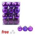 thumbnail image 1 of FAMTKT 24Pcs Christmas Tree Balls Ornaments for Xmas Christmas Tree 1.57 Inch Mini Christmas Tree Decorations Hanging Ball for Holiday Wedding Party Christmas Decorations, 1 of 3