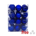 thumbnail image 1 of FAMTKT 24Pcs Christmas Tree Balls Ornaments for Xmas Christmas Tree 30mm/1.18" Shatterproof Christmas Tree Decorations Hanging Ball for Holiday Wedding Party Christmas Decorations, 1 of 2