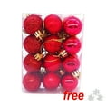 thumbnail image 1 of RKSTN 24Pcs Christmas Tree Balls Ornaments for Xmas Christmas Tree 30mm/1.18" Shatterproof Christmas Tree Decorations Hanging Ball for Holiday Wedding Party Christmas Decorations on Clearance, 1 of 2