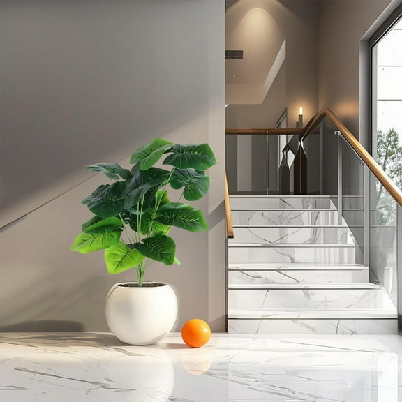 FAMTKT 30" Simulation Plants Decorative Potted Plants Office Living Room Desktop Indoor Bonsais Ornaments Bionics Fake Flowers Greenerys Excluding Flower Pots