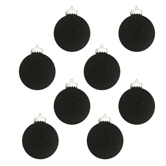 FAMTKT 8Pcs Velvet Christmas Balls Flocked Christmas Tree Ball Ornaments Plastic Balls Xmas Decorative Hanging Ornaments Christmas Tree Decoration 3.14inch Christmas Ball Ornaments