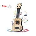thumbnail image 1 of FAMTKT 9.92 Inch Kids Guitar Ukulele - 4 Strings Ukulele Musical Instruments Educational Toy Mini Guitar Toddler Toys for Boys and Girls Kids Toys (Beige), 1 of 8