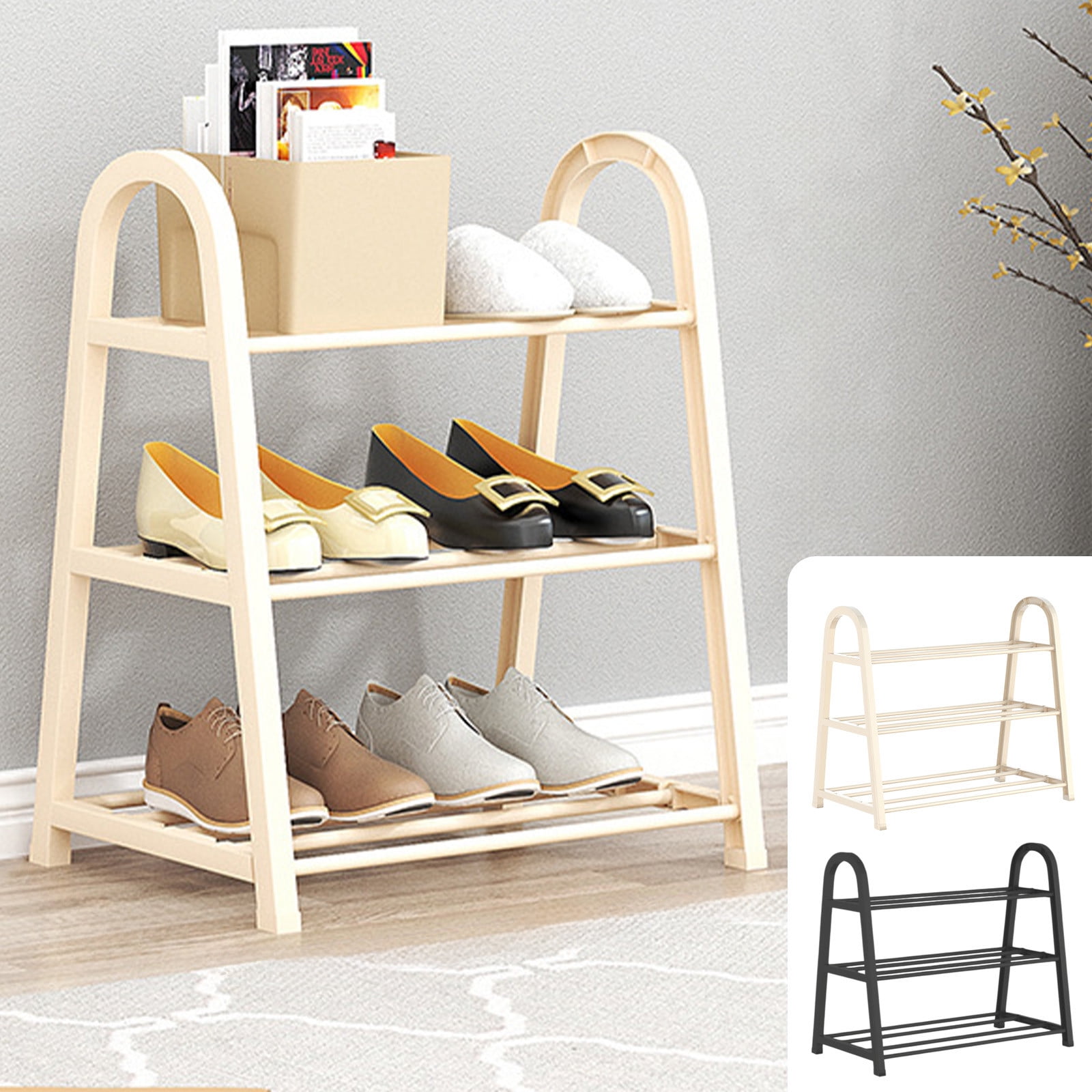 FAMTKT A-Line Shoe Rack Doorway Shoe Organizer Multilayer Shoe Rack No Installation Entrance Shoe Rack Dirtproof Storage Shoe Rack