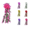 thumbnail image 1 of FAMTKT Artificial Hanging Flowers Artificial Violet Flower Wall Wisteria Basket Hanging Garland Flowers Fake Silk Orchid Home Wall Decor, 1 of 2
