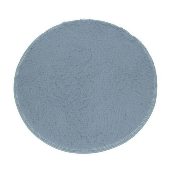 FAMTKT Bathroom Rugs Soft Bath Bedroom Floor Shower Round Mat Rug Non-slip Gray Area Rug Door Mat