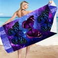 thumbnail image 1 of FAMTKT Beach Towels Super Lightweight Colorful Bath Towels Sandproof Beach Blanket Multi-purpose Microfiber Beach Towel for Travel Swimming Pool Beach Vacation Essentials, 1 of 7
