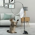 thumbnail image 1 of FAMTKT Cats Toy with Feathers and Bells Suction Cup Wand Interactive Play Stick for Kittens Include Pet Teaser, 1 of 6