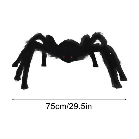 FAMTKT Halloween Decorations Giant Fake Spider 29.53inch Large Hairy Fake Spider Props, Simulation Spider Halloween Spider Toy for Home Outside Yard Costumes Party Haunted House Garden Decor