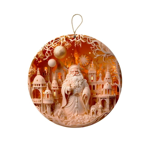 FAMTKT Christmas Ornaments Christmas Gifts Pendants Christmas Tree Ornaments for Home, Office and Cars Decor, Gift for Parties, Christmas and Holiday, Christmas Decorations