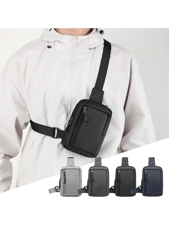 Crossbody Sling Bag Chest Bag Mini Sling Bag Men Women Small Water Proof Crossbody Bag Casual Phone Chest Bag for Travelling Hiking Gym Bag on Clearance