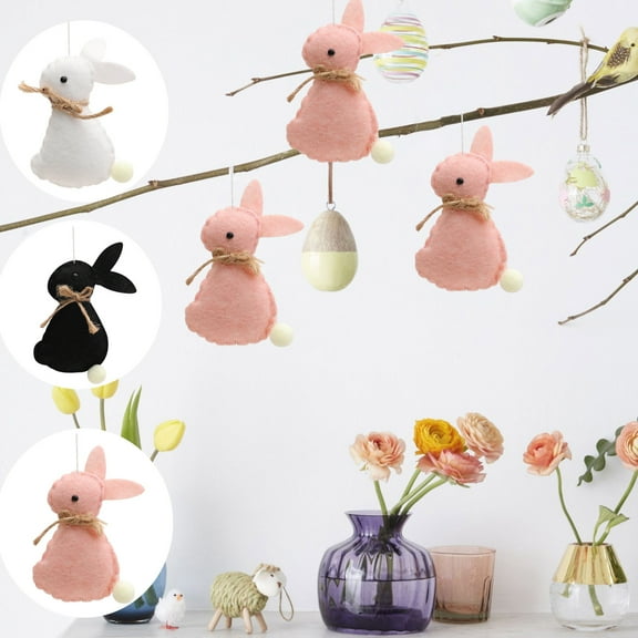 FAMTKT Easter Bunny Hanging Ornaments Easter Decorations Spring Easter Bunny Doll Easter Cloth Cute Bunny Doll Decorations