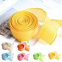 FAMTKT Easter Ribbon Spring Wired Ribbon Rolls, Easter Wrap DIY Bow Ribbon Easter Decorations Gifts Box Packing Ribbon, Decorative Wrapping Ribbons for Gift, Easter Colorful DIY Crafts Ribbons