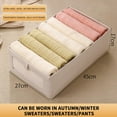 thumbnail image 1 of FAMTKT Folding Wardrobe Storage Box Sweater Pants Organizing Box Drawer Style Bedroom Storage Box, Closet Organizers and Storage, 1 of 6