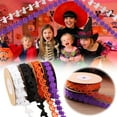 thumbnail image 1 of FAMTKT Halloween Ribbon for Crafts, Gift Wrapping and Halloween DIY Supplies Halloween Ghost Decorative Ribbon for Spooky Party Home Halloween Decorations, 1 of 6