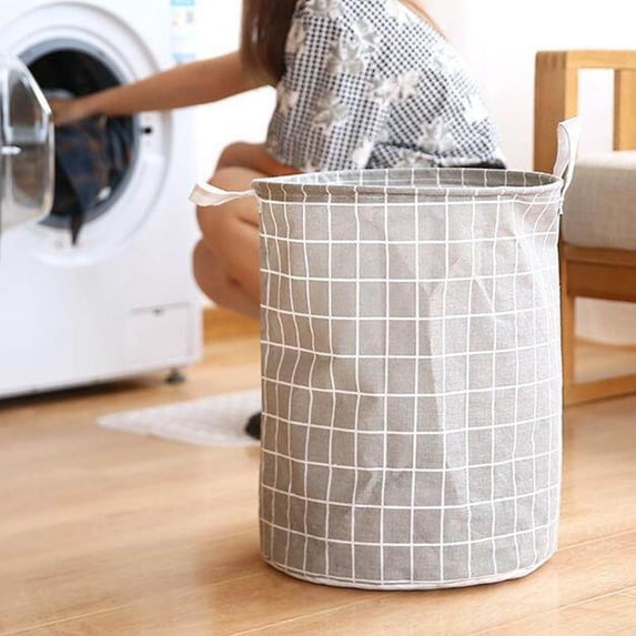 FAMTKT Laundry Basket, Foldable Laundry Hamper, Folding Storage Basket Clothes Storage Box, Closet Organizer