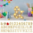thumbnail image 1 of FAMTKT Letters Lights Alphabet Lamp LED Letter Lighting Letter Light Illuminated Letters Night Lights Decoration for Birthday Party Wedding Children's Room, 1 of 7