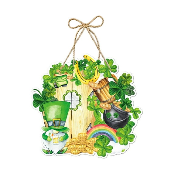 FAMTKT Irish Shamrock Gift, St Patricks Day Shamrock Decorations, Outdoor Window Pendant Ornaments