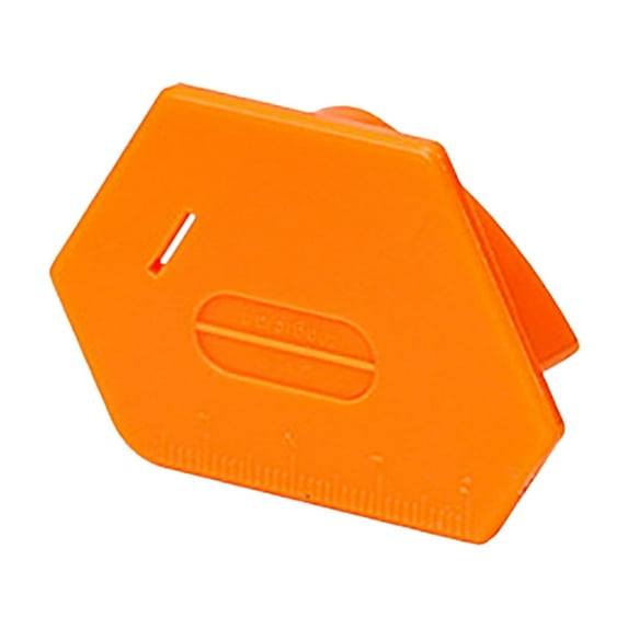 FAMTKT Magnetic Seam Guide for Sewing Machine, Multifunctional Polygonal Hemmer Guide with Scale, Magnet Hem Guide for Sewing Machine, Universal Sewing Accessories and Supplies (Orange)