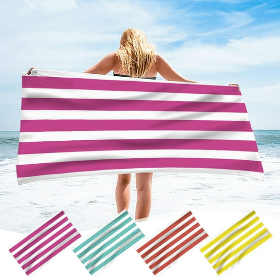 FAMTKT Microfiber Beach Towel, Quickly Dry Travel Towel Large Sand Free Towel for Beach, Camping, Swim Pool, Gym, Sports& Yoga Supplies