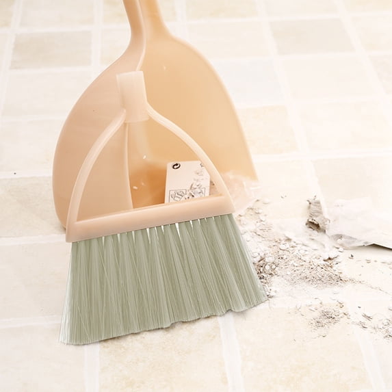FAMTKT Mini Brooms and Dustpan for Kids, Children's Cleaning Supplies for Home Stainless Steel Handle Brooms with Dustpan Combo Set for Home Office Supplies