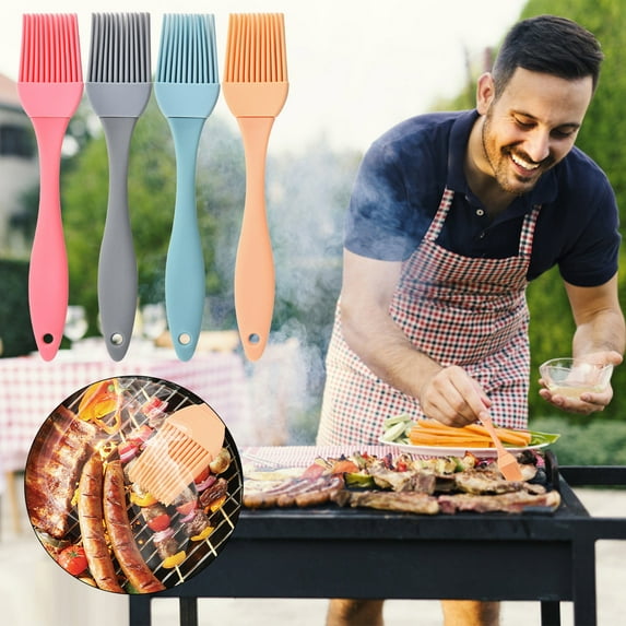 FAMTKT Oil Brush Household Seasoning Brush Split Type Oil Brush Kitchen Food Oil Brush Barbecue Brush Basting Brush for Cooking Tools