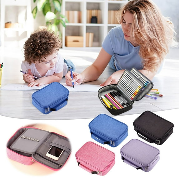 FAMTKT Pencil Case 72 Slot Pen Storage Bag Pen Bag Art Storage Pen Curtain Drawing Brush Color Pencil Bag Porous Stationery Pencil Pouch