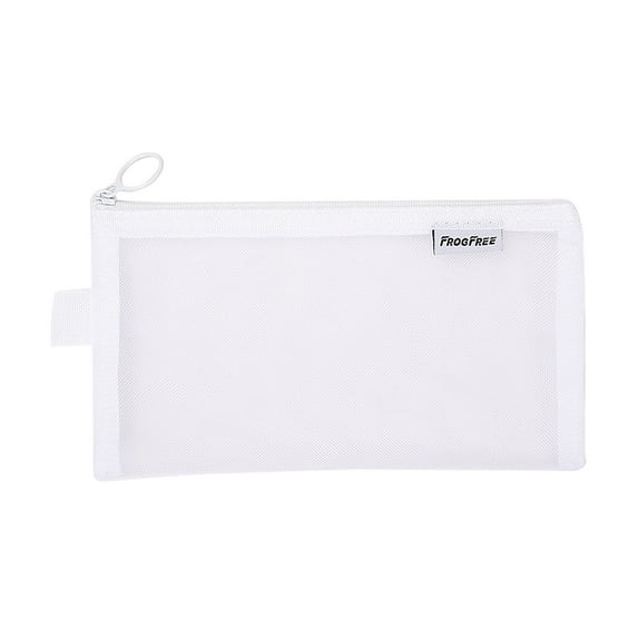 FAMTKT Pencil Case Transparent Mesh Pencil Case Zippered Stationery Bag Exam Portable Large Capacity Pencil Case Pencil Pouch