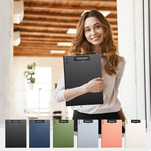 FAMTKT Plastic Clipboards, Folder Board Office Supplies Thickened Writing Board Student Color Clip Home School Folder, School & Office Supplies