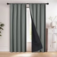 thumbnail image 1 of FAMTKT Polyester Pongee Rod-Pull Light-blocking Curtains Living Room Sun-Blocking Curtains Heat-Insulating and Soundproof Curtains for Living Room, 39.37x78.74" Length, 1 of 6