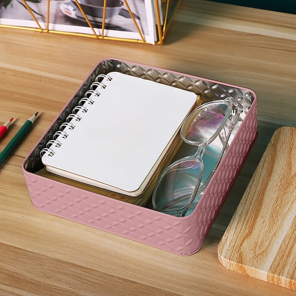 FAMTKT Small Iron Packaging Box for Organizing, Thousand Layer Cake Snow Cake Storage Box Baked Candy Snacks Iron Box Gift Box, Cute Cubes Decorative Box, 6.77x6.77"