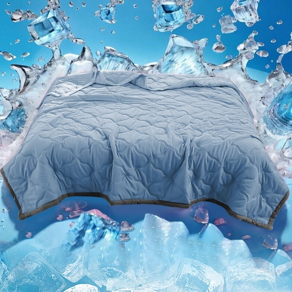 FAMTKT Summer Quilt Lightweight Summer Spring Comforter, Soft Air Conditioning Quilt Cool Feeling Ice Silk Summer Quilt Thin Ice Cream Quilt